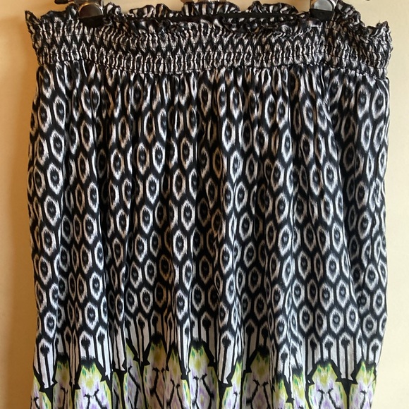 Just My Size A-Line  Skirt, 1X, Multi-Color Boho Design - Picture 2 of 13